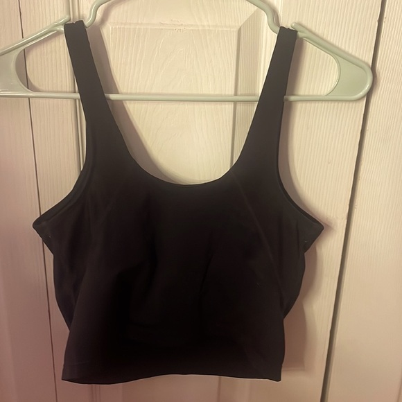 Tank top, black, v neck, small, activewear, inside padding - Picture 2 of 2